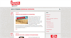 Desktop Screenshot of jusosstormarn.de